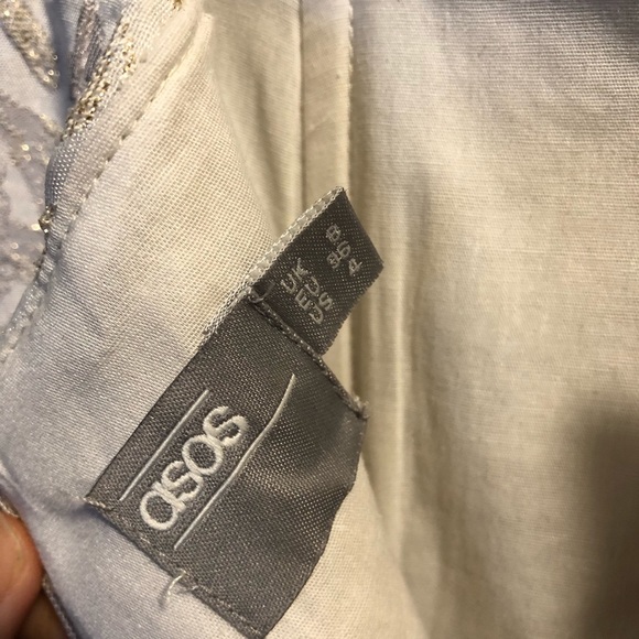 ASOS Bridal Guest Off-Shoulder Knee Length Dress - Picture 5 of 5